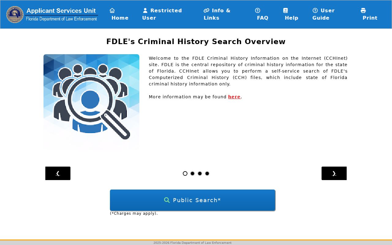 Palm Beach County criminal history CCHInet name search